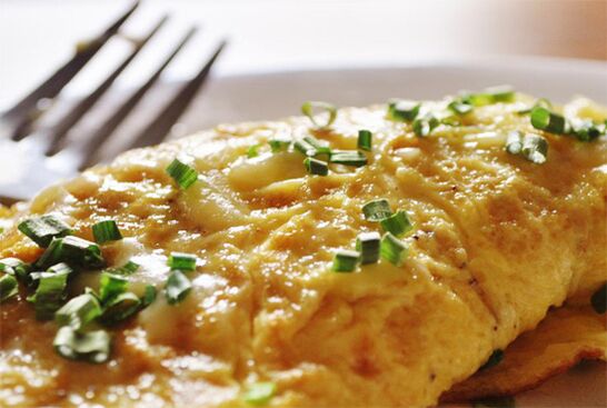 omelet alang sa pagkawala sa timbang ug husto nga nutrisyon