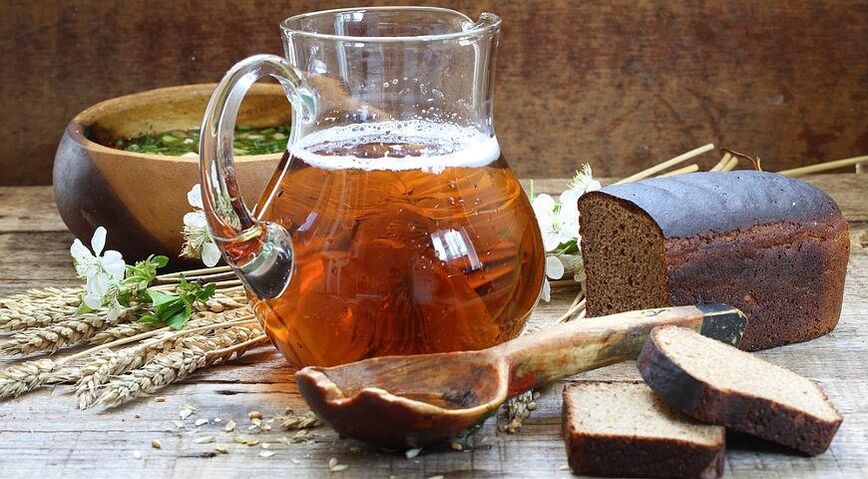 paghunong sa kvass sa usa ka protina nga pagkaon